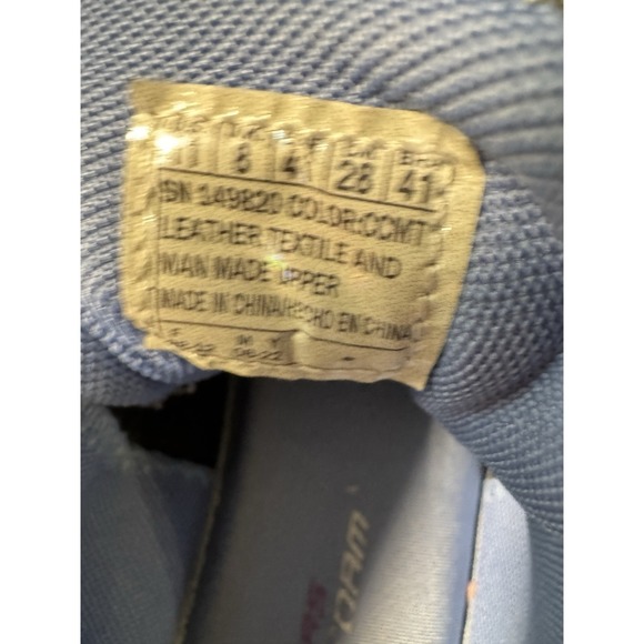 Skechers Hillcrest Womens 11 Gray Blue Shoes Sneakers Hiking Trail Outdoor Walk - Picture 6 of 6